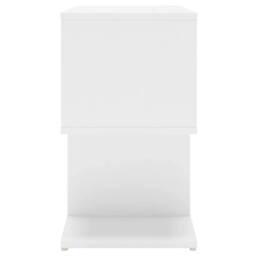 Berkfield Home Bedside Cabinet White 50x30x51.5 cm Engineered Wood - thumbnail 6