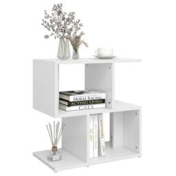 Berkfield Home Bedside Cabinet White 50x30x51.5 cm Engineered Wood - thumbnail 4
