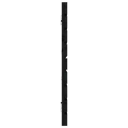 Berkfield Home Wall Headboard Black 166x3x63 cm Solid Wood Pine - Size: 166 x 3 x 63 cm - thumbnail 5