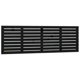 Berkfield Home Wall Headboard Black 166x3x63 cm Solid Wood Pine - Size: 166 x 3 x 63 cm - thumbnail 3