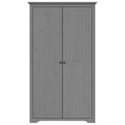 Berkfield Home Wardrobe BODO Grey 101x52x176.5 cm Solid Wood Pine - thumbnail 3
