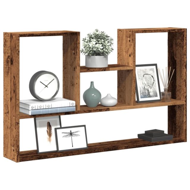 Berkfield Home Wall Shelf Old Wood 99x15x60 cm Engineered Wood in Brown - Size: 99 x 15 x 60 cm - image 1