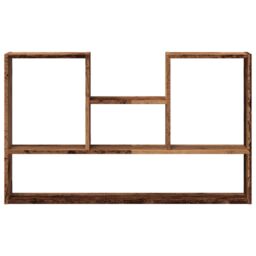 Berkfield Home Wall Shelf Old Wood 99x15x60 cm Engineered Wood in Brown - Size: 99 x 15 x 60 cm - thumbnail 4