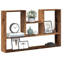 Berkfield Home Wall Shelf Old Wood 99x15x60 cm Engineered Wood in Brown - Size: 99 x 15 x 60 cm - thumbnail 1