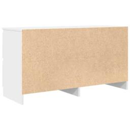Berkfield Home TV Cabinet White 100x35x54 cm Engineered Wood - Size: 100 x 35 x 54 cm - thumbnail 8