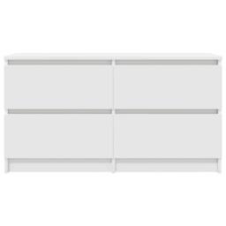 Berkfield Home TV Cabinet White 100x35x54 cm Engineered Wood - Size: 100 x 35 x 54 cm - thumbnail 6