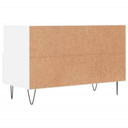 Berkfield Home TV Cabinet White 80x36x50 cm Engineered Wood - Size: 80 x 36 x 50 cm - thumbnail 8