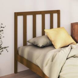 Berkfield Home Bed Headboard Honey Brown 96x4x100 cm Solid Wood Pine - Size: 96 x 4 x 100 cm - thumbnail 2