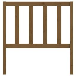 Berkfield Home Bed Headboard Honey Brown 96x4x100 cm Solid Wood Pine - Size: 96 x 4 x 100 cm - thumbnail 4