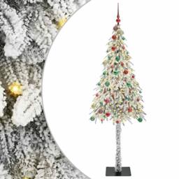 Berkfield Home Christmas Tree with 300 LEDs White 210 cm PE & Steel - thumbnail 2