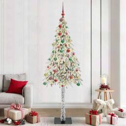 Berkfield Home Christmas Tree with 300 LEDs White 210 cm PE & Steel