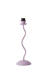 ValueLights Wiggle Pale Purple Metal Table Lamp Base - thumbnail 6