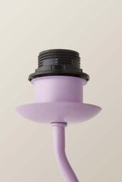 ValueLights Wiggle Pale Purple Metal Table Lamp Base - thumbnail 4