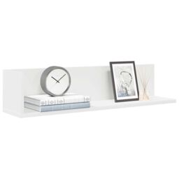 Berkfield Home Wall Shelves 2 pcs White 75x16.5x16.5 cm Engineered Wood - thumbnail 1