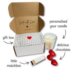 Aye Do Gifts Happy Birthday Candle Gift Set in White - thumbnail 3