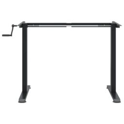 Berkfield Home Standing Desk Frame Black (94-135)x60x(70-114) cm Steel - thumbnail 5