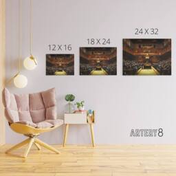 "Artery8 Banksy Devolved Parliament Chimps Canvas Wall Art Print in Brown - Size: W18"" x H24""" - thumbnail 4