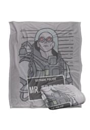 DC Comics Batman The Mr. Freeze Mugshot Blanket 152 x 127 cm in White - thumbnail 2