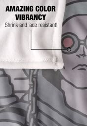 DC Comics Batman The Mr. Freeze Mugshot Blanket 152 x 127 cm in White - thumbnail 4