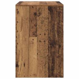 Berkfield Home Warm Writing Desk Old wood MDF 70 x 50 x 76 cm Simple Writing Desk in Brown - thumbnail 6