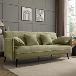 Home Detail Carnation Sofa bed in Green - Size: 3 Seater - thumbnail 1