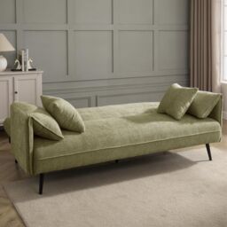 Home Detail Carnation Sofa bed in Green - Size: 3 Seater - thumbnail 2
