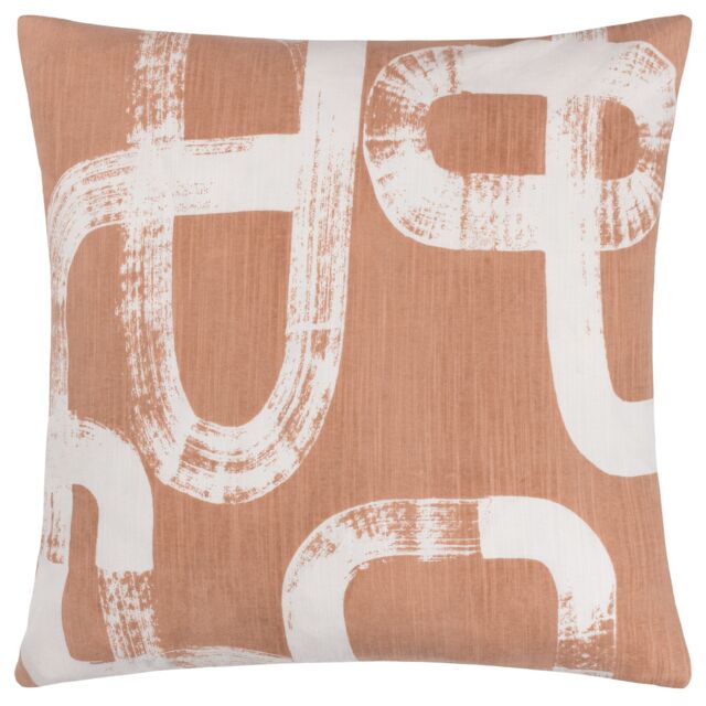 HOEM Tuba Abstract 100% Cotton Cushion in Pink - Size: 50 cm x 50 cm - image 1
