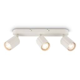 BRILONER 3 Way Spotlight Adjustable Ceiling Light Bedroom Hallway Lamp GU10 in White