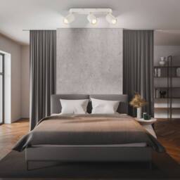 BRILONER 3 Way Spotlight Adjustable Ceiling Light Bedroom Hallway Lamp GU10 in White - thumbnail 7
