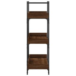 Berkfield Home Bookcase 3-Tier Brown Oak 100x33x108.5 cm Engineered Wood - thumbnail 5