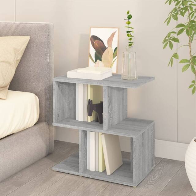 Berkfield Home Modern Bedside Cabinet Grey Sonoma 50x30x51.5 cm Engineered Wood - image 1