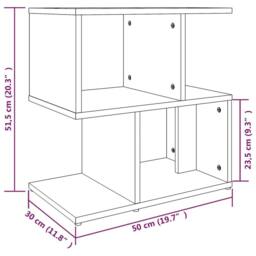Berkfield Home Modern Bedside Cabinet Grey Sonoma 50x30x51.5 cm Engineered Wood - thumbnail 7