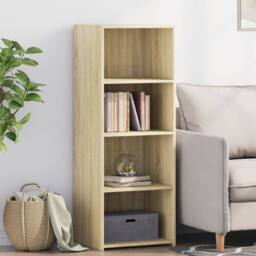 Berkfield Home Highboard Sonoma Oak 45x41x124 cm Engineered Wood in Light Brown - Size: 45 x 41 x 124 cm