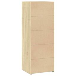 Berkfield Home Highboard Sonoma Oak 45x41x124 cm Engineered Wood in Light Brown - Size: 45 x 41 x 124 cm - thumbnail 6