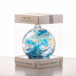 Sienna Glass Angel Orb - Archangel Sandalphon Turquoise in Blue - thumbnail 4