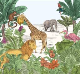 Superfresco Easy King of the Pride Multi Print To Order 3m x 2.8m Mural in White - thumbnail 2
