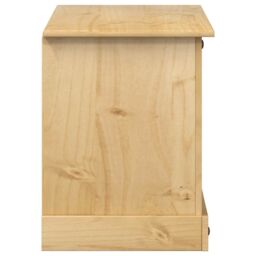 Berkfield Home TV Cabinet Corona 100x45x58 cm Solid Wood Pine in Brown - Size: 100 x 45 x 58 cm - thumbnail 5
