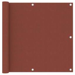 Berkfield Home Balcony Screen Terracotta 90x500 cm Oxford Fabric - thumbnail 2