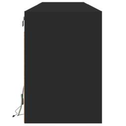 Berkfield Home TV Wall Cabinet with LED Black 180x31x45 cm - Size: 180 x 31 x 45 cm - thumbnail 7