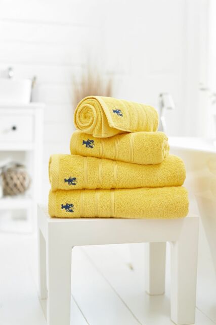 Lobster Creek Kaleidoscope 550gsm Combed Cotton Towels in Yellow - image 1