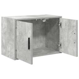 Berkfield Home Durable Garage Wall Cabinets 2 pcs Concrete Grey Engineered Wood - thumbnail 5
