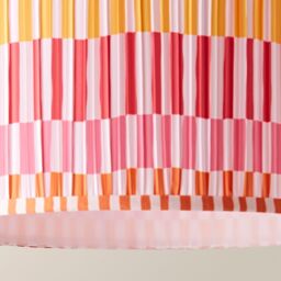 ValueLights Rae Pleated Stripe Multicolour Drum Easy Fit Ceiling Light Lamp Shade - Size: Small - thumbnail 5