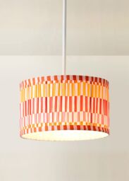 ValueLights Rae Pleated Stripe Multicolour Drum Easy Fit Ceiling Light Lamp Shade - Size: Small - thumbnail 2