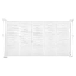 Ferand Retractable Baby Gate 870 mm Tall Extends up to 1400 mm Wide in White