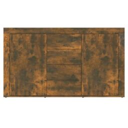 Berkfield Home Sideboard Smoked Oak 120x36x69 cm Engineered Wood in Brown - Size: 120 x 36 x 69 cm - thumbnail 5