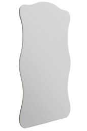 "MirrorOutlet Wavy Rippled Large Leaner wall Mirror 71"" X 33"" (180x85CM) in Silver - Size: 1 Pack" - thumbnail 4