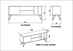 Decorotika Mistico TV Stand TV Unit for TVs up to 55 inches in White - thumbnail 6