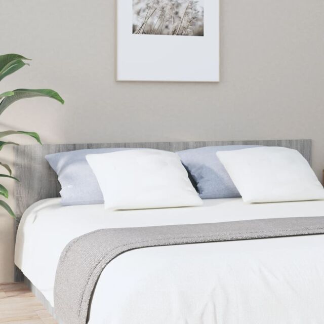 Berkfield Home Bed Headboard Grey Sonoma 200x1.5x80 cm Engineered Wood - image 1