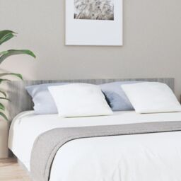 Berkfield Home Bed Headboard Grey Sonoma 200x1.5x80 cm Engineered Wood - thumbnail 1