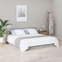 Berkfield Home Bed Headboard Grey Sonoma 200x1.5x80 cm Engineered Wood - thumbnail 3